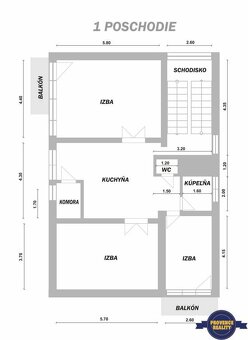 PREDAJ : 6 - izbový, dvojgeneračný rodinný dom - Komárno - 15