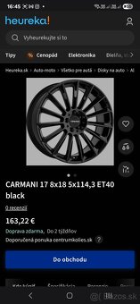 Nove zimne kolesa 5x114,3 r18 Carmani 225/40 r18 dot2024 - 15