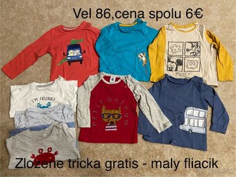 Velky balik oblecenia vel. 86 letne aj jesenne veci - 15