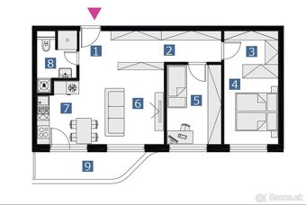3-izbový byt s balkónom ul. Gustáva Mallého, Bratislava V TO - 15