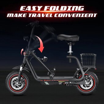 Elektrická kolobežka Bogist 12",500W,13Ah,48km/h,40km - 15