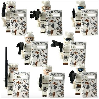 Rôzne sety vojakov 7 + doplnky - typ lego - nové - 15