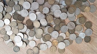 445ks minci, konvolut československé mince, 2kg ČSSR mince - 15