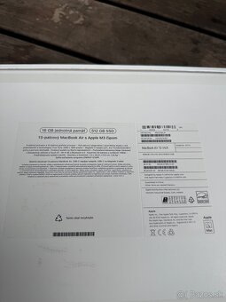 MacBook Air M3 16gb RAM/512gb (midnight) - 15