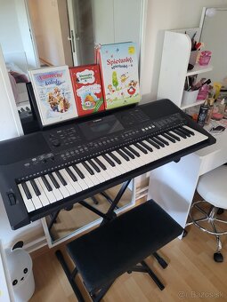 Keyboard PSR E463s dynamikou Yamaha, so stojanom a stoličkou - 15