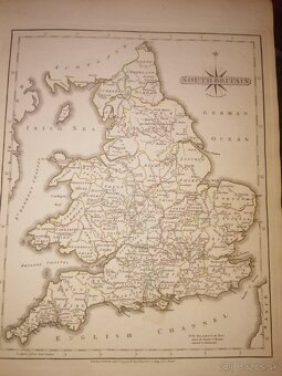 Veľký atlas Anglicko viac ako 50 máp  1793 - 15