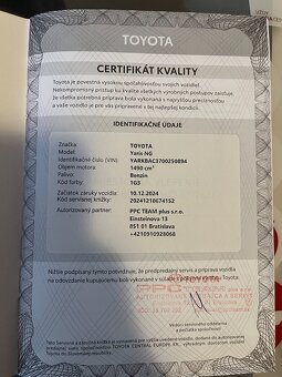 predam TOYOTA Yaris NG MC24 - 1.5 TNGA  Style,SK povod,1.maj - 15