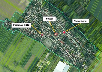 Bruty - 450 m2 STAVEBNÝ POZEMOK V OBCI - 15