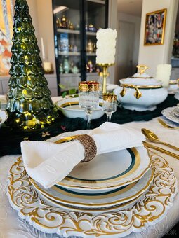 Nová zlatom zdobená obedová súprava THUN pre 6 osôb - 15