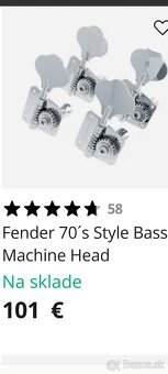 Javorový krk na precision Bass gitaru nový nepoužitý - 15