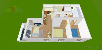 Krásny 3-izbový byt s balkónom, 71 m², Bajkalská ul., Nový R - 15