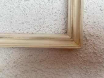 Starý drevený rám a kovové srdiečko - 15