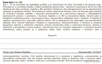 PREDÁM PRIESTRANNÝ 2 IZBOVÝ BYT VO VYHĽADÁVANEJ LOKALITE VO - 15