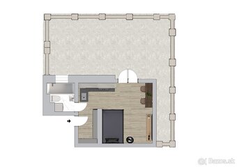 Šiková garsónka s veľkou terasou 35m2, klimat., KE-Šaca - 15