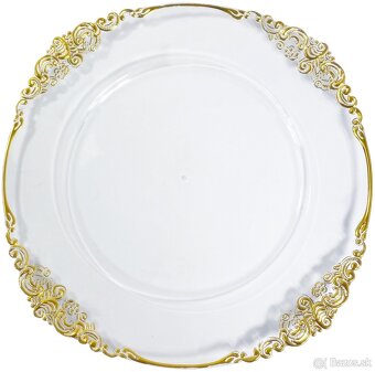 Sklenené klubové taniere – rôzne veľkosti a vzory - 15