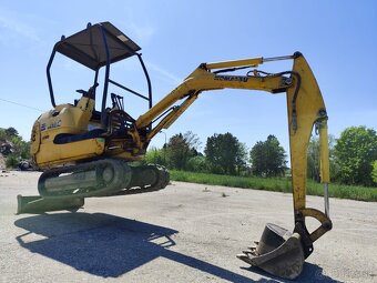 Minibáger Komatsu PC15, váha 1550kg. - 15