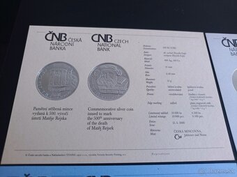 Strieborné mince 200 korún Česká Republika PROOF - 15