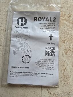 PETITE&MARS Kočík športový Royal2 šedý, čierna konštrukcia - 15