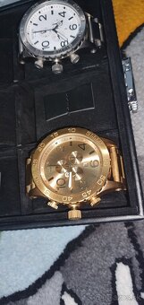 Nixon Zlaté hodinky aj strieborne veľká nad 5cm priemer - 15