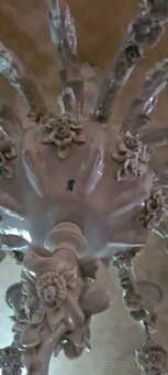 Osemramenný porcelánový luster Neapol Capodimonte - 15