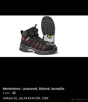 Veľkosť 42, MIX pracovná-bezpečnostná obuv - 15