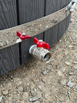 Kúpacia kaďa s nerezovou pieckou a regulovateľnou hydromasáž - 15