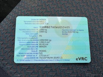 Predám hondu civic 6g (anglán) - 15