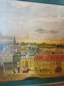 Predám starý obraz Praha - 15