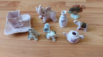 Ružový mini porcelán a miniaturky - 15