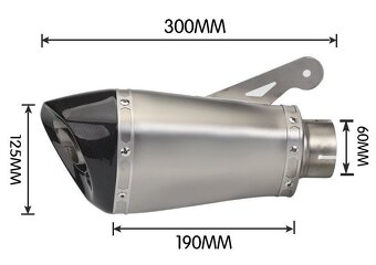 Nový Športový ladený moto výfuk BMW S1000R S100RR - 15