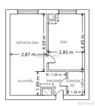 PREDANÉ - predaj pekný 2 izbový byt na ulici Krivá, Košice - - 15