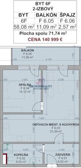GREEN SIDE IX. - 2 - izbové byty s balkónmi - 15