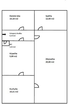 Predám 3 izbový byt na skvelej adrese Nitra Chrenová - 15