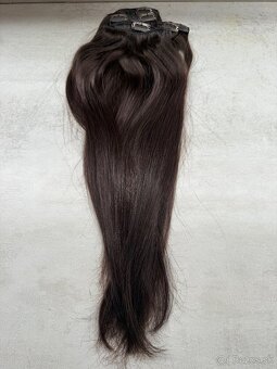 Clip in vlasy - 45 cm, gastan, živé - 15