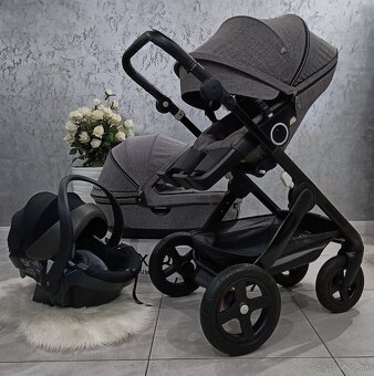 TROJKOMBINÁCIA STOKKE TRAILZ BLACK MELANGE - 15
