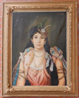 Starožitné obrazy s motívom Portrétovým - 15