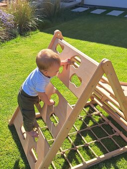 3 stranný bukový Piklerovej trojuholník montessori - 15