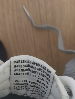 Bathing Ape BapeSta Low Grey Black - 15