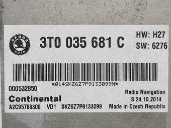 Skoda Columbus 2014 RNS510 Navi LED SSD Mapy V17 2020 - 15