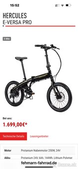 Predam Skladaci celohlinikovy Elektrobicykel vo výbornom sta - 15