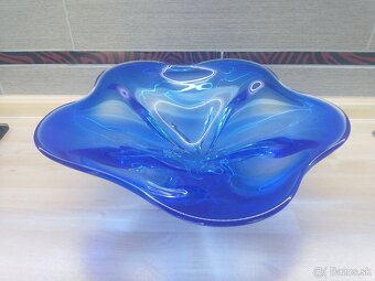 hutné sklo, váza, ryba, misa - 15