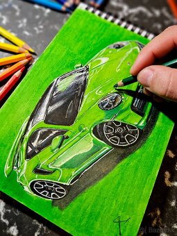 Predám svoje kresby áut ✍️ - 15