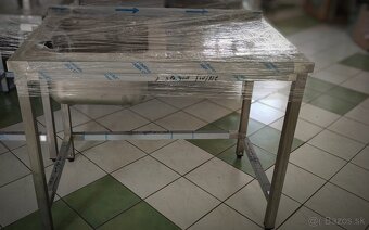 Umývací stôl s odkladacim priestorom, nerezový nábytok - 15