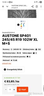 245/45R19 celoročné - 15