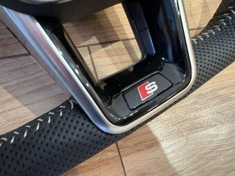 AUDI VOLANT kozeny zkoseny perforovana koža - 15