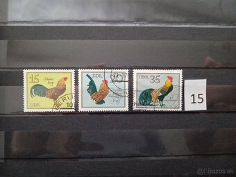 Poštové známky č.497 - FAUNA, flóra, rôzne - 20 sérií - 15