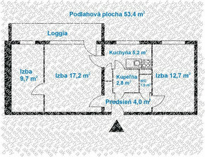 Na predaj 2-izbový byt na ulici Kežmarská, Košice - Terasa - 15