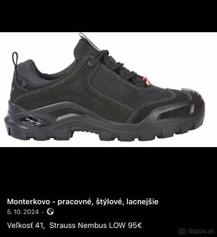 Veľkosť 41, MIX, kvalitné pracovné topánky, TOP - 15