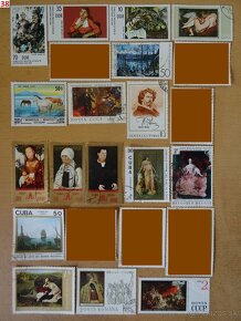 Nádherné poštové známky UMENIE 2 - 15