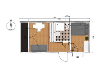 CELOROČNÝ MOBILNÝ DOM V ROZMERE 7x3,5 + 1m terasa - 15